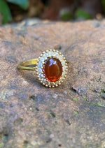 Load image into Gallery viewer, Amber Ring ( Last pair)
