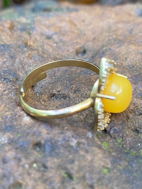 Amber Ring ( Last pair)