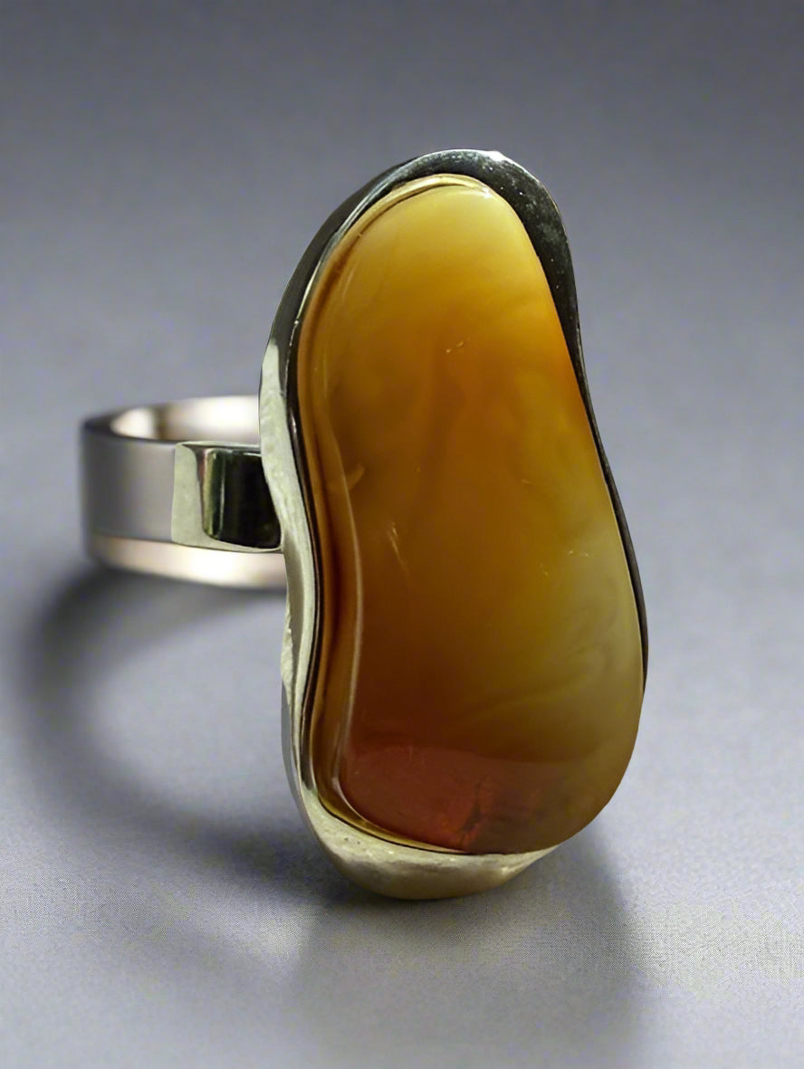 Stunning Baltic Amber Ring