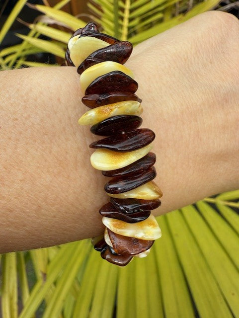 Mixed Chip Amber Bracelet