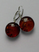 Load image into Gallery viewer, Drop Wave Amber earrings
