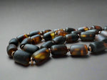 Load image into Gallery viewer, Shadowed Green in Black Amber Necklace
