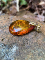 Load image into Gallery viewer, Cognac  amber pendant
