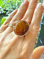 Load image into Gallery viewer, Cognac Amber ring
