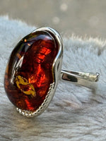 Load image into Gallery viewer, Glow Cognac Amber Ring
