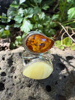 Load image into Gallery viewer, Mixed Colours Amber Ring

