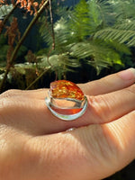 Load image into Gallery viewer, Cognac Amber Unique Ring
