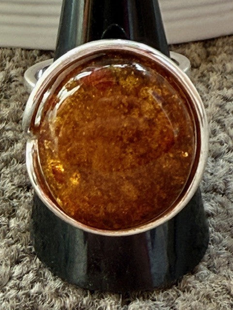 Cognac Amber ring