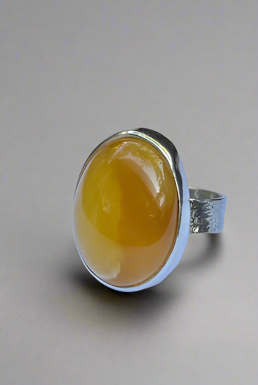 Milky Amber ring