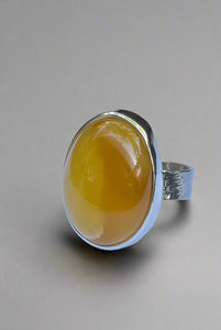 Milky Amber ring
