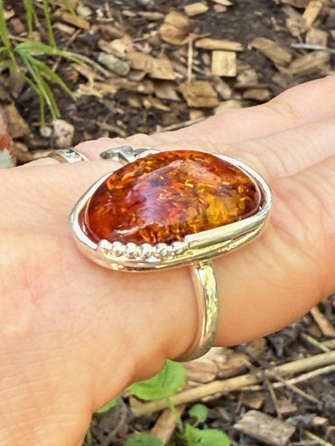 Amber ring