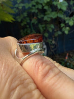 Load image into Gallery viewer, Modern Amber Ring

