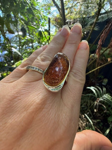 Cognac Amber ring