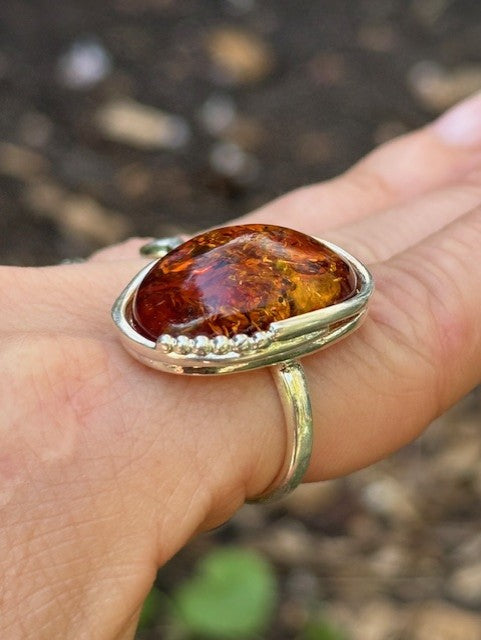 Amber ring