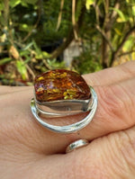 Load image into Gallery viewer, Cognac Amber Unique Ring
