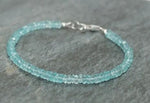 Load image into Gallery viewer, Dainty Apatite adjustable Bracelet
