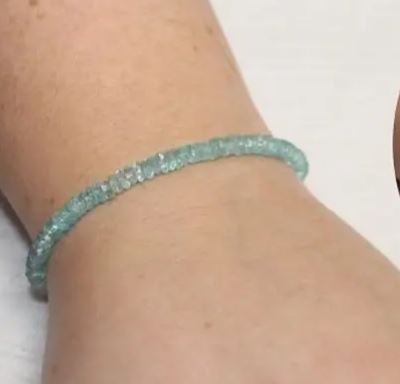 Dainty Apatite adjustable Bracelet