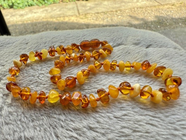 Toddler Yellow Amber  Necklace