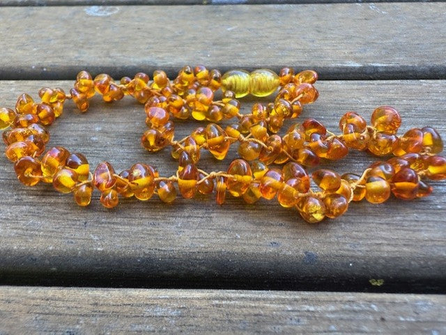 Raw Amber necklace Baby Size