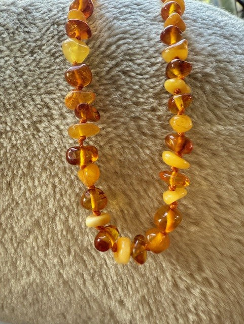 Toddler Yellow Amber  Necklace