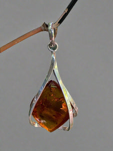 Golden Glow Amber Pendant