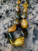 Load image into Gallery viewer, Unique Green Amber Necklace
