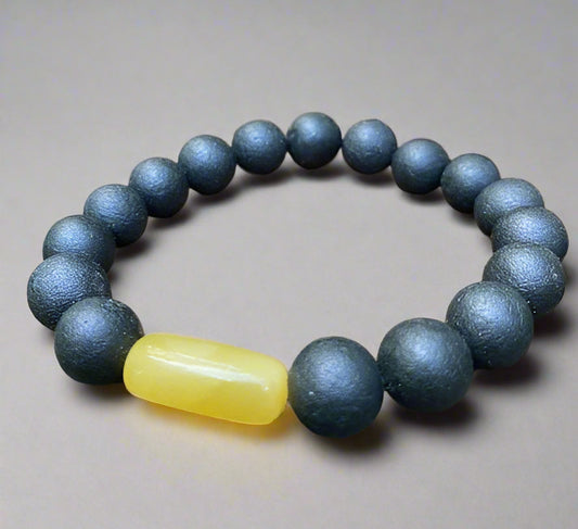 Black Minimalist Men's Bracelet