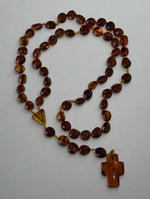 Load image into Gallery viewer, Catholic Rosary: Rounded Natural Baltic Amber Beads
