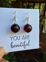 Load image into Gallery viewer, Cherry Baltic Amber Earrings
