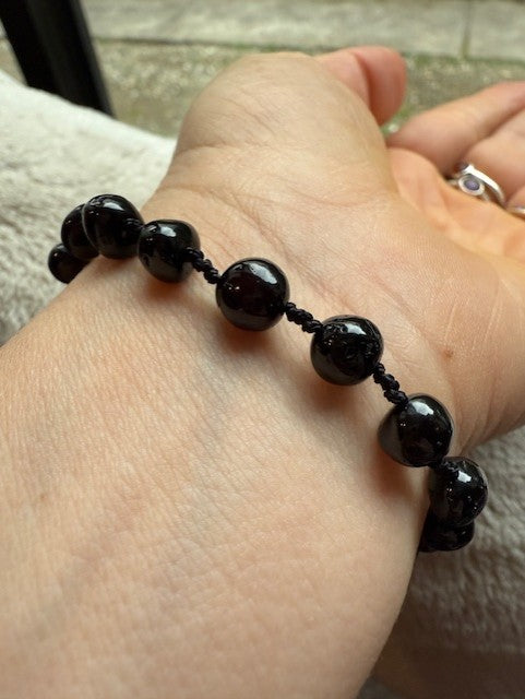 Amber Bracelet with silver clasp