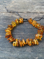 Load image into Gallery viewer, Adjustable Chip Amber Bracelet
