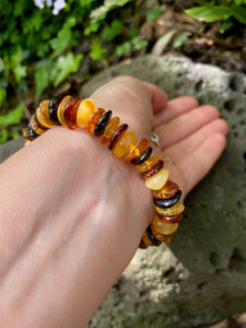 Mixed Chip Amber Bracelet