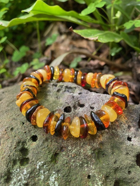 Mixed Chip Amber Bracelet