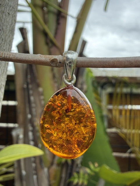 Small Classy Amber Pendant