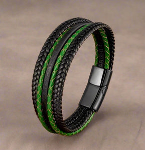 Forest Leather Men's Bracelet