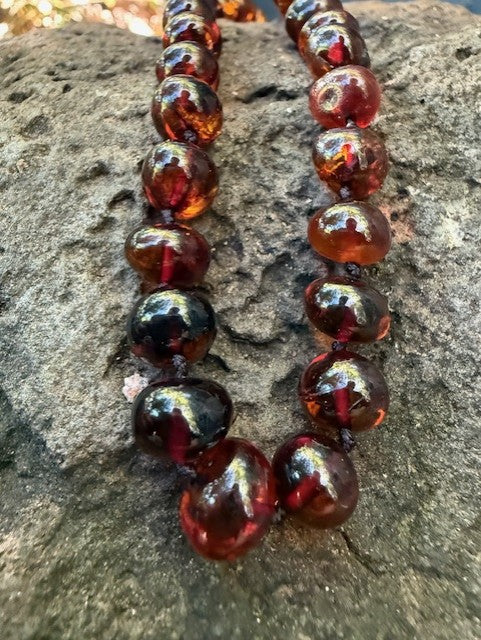 Adult Cognac Amber Necklace