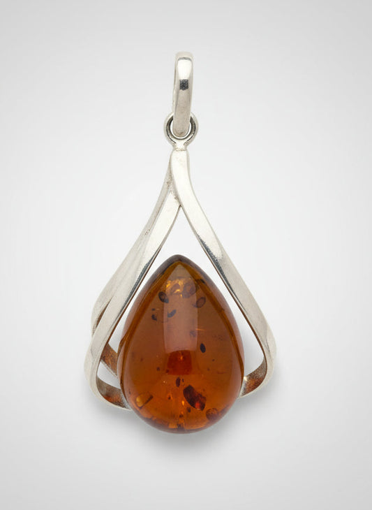 Golden Glow Amber Pendant