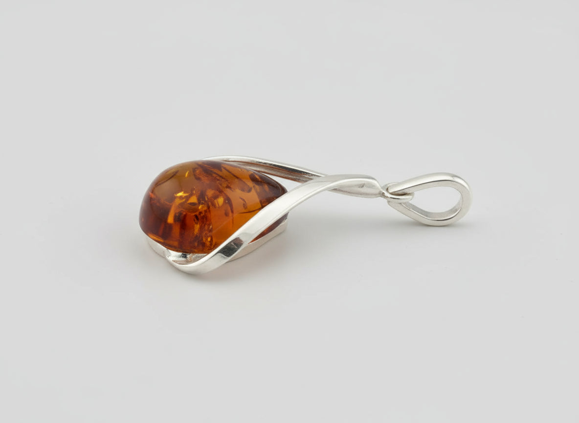 Golden Glow Amber Pendant