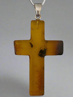 Load image into Gallery viewer, Amber Cross Pendant
