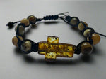 Load image into Gallery viewer, Amber Cross Bracelet
