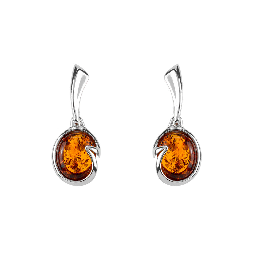 Cognac BALTIC AMBER EARRINGS