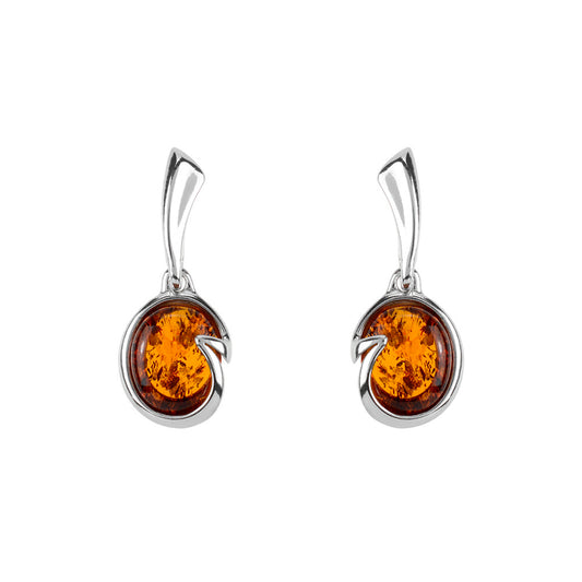 Cognac BALTIC AMBER EARRINGS