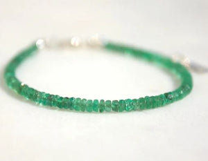 Dainty Emerald Bracelet