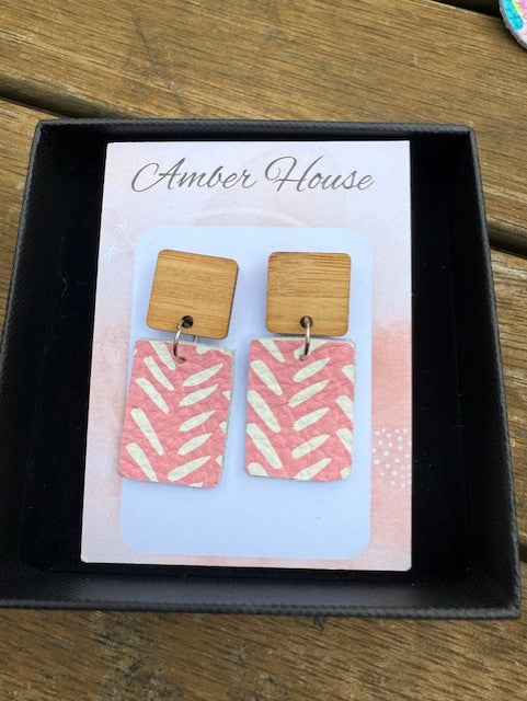Leather Dangle Earrings
