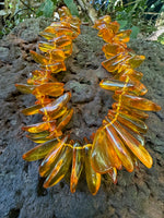 Load image into Gallery viewer, A Sea of Golden Amber Necklace
