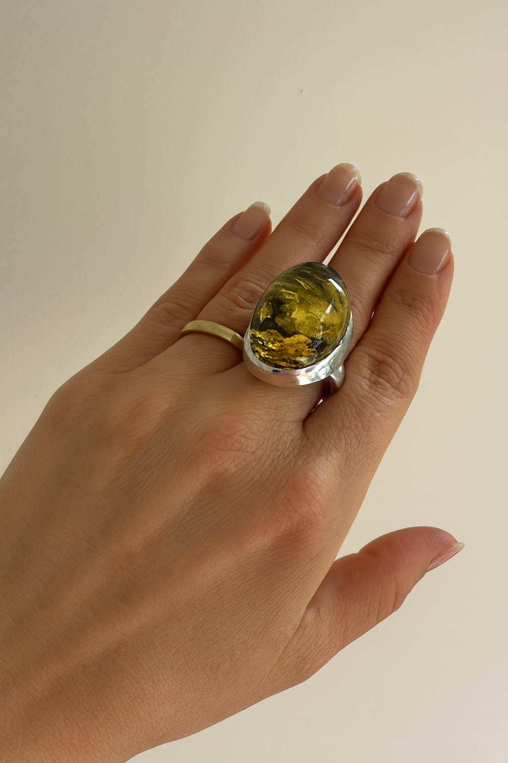 Green  Amber ring