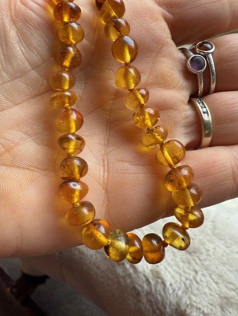 Greenish Amber Necklace