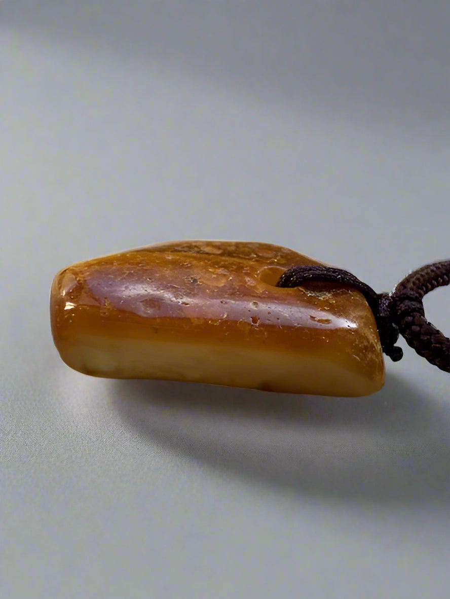 Brown amber pendant