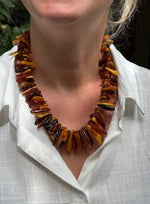Load image into Gallery viewer, Organic Amber Chip Necklace
