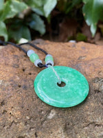Load image into Gallery viewer, Jade Donut pendant

